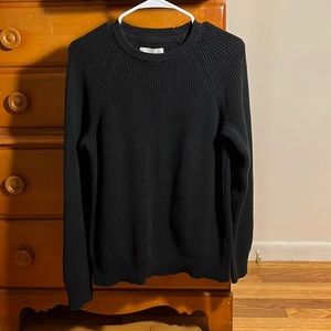 American Eagle Black Crewneck Sweater Size L